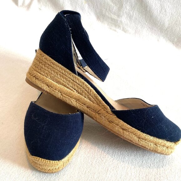 Jack Rogers Palmer Espadrilles Womens 8 navy blue - Picture 4 of 8